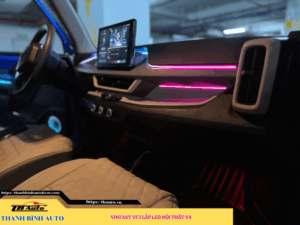 VinFast VF3 gắn Led nội thất V4 4 VinFast VF3 gắn Led nội thất V4 Thanh Bình Auto