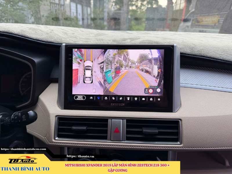 Mitsubishi Xpander 2019 gắn màn hình Zestech Z18 360 + Gập gương 10 Mitsubishi Xpander 2019 gắn màn hình Zestech Z18 360 + Gập gương Thanh Bình Auto