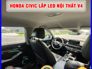 Honda Civic gắn Led nội thất V4 Thanh Bình Auto