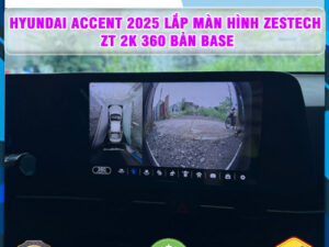 Hyundai Accent 2025 lên màn hình Zestech ZT 2K 360 Bản Base Thanh Bình Auto