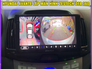 Hyundai Avante lên màn hình Zestech Z18 360 Thanh Bình Auto