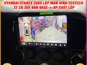 Hyundai Starex 2009 lên màn hình Zestech ZT 2K 360 Bản Base + Cảm biến áp suất lốp