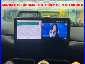 Mazda CX5 lên màn hình liền khối 2 hệ Zestech MLK Thanh Bình Auto