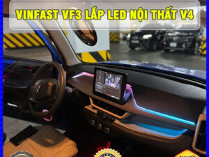 VinFast VF3 gắn Led nội thất V4 Thanh Bình Auto
