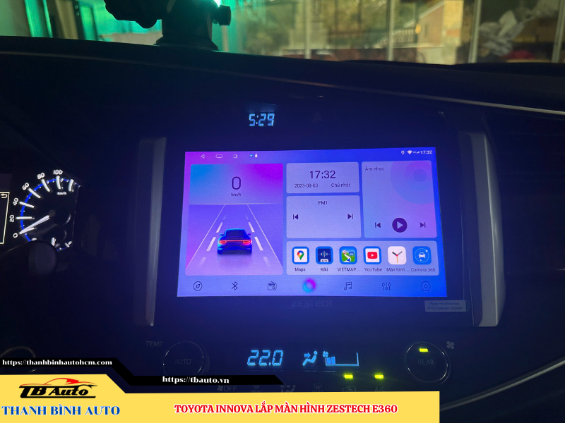 Toyota Innova gắn màn hình Zestech E360 8 Toyota Innova gắn màn hình Zestech E360 Thanh Bình Auto