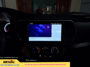 Xe tải Van Tera V6 gắn màn hình Santek X800 Cam 360 Thanh Bình Auto