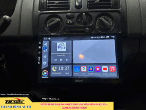 Mitsubishi Pajero Sport 2000 lên màn hình Oled A5 + Camera hành trình Thanh Bình Auto
