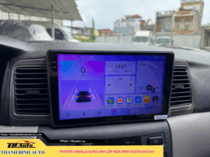 Toyota Corolla Altis 2001 gắn màn hình Zestech E360 Thanh Bình Auto