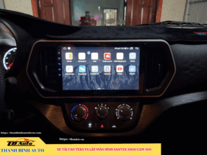 Xe tải Van Tera V6 gắn màn hình Santek X800 Cam 360 Thanh Bình Auto