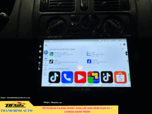 Mitsubishi Pajero Sport 2000 lên màn hình Oled A5 + Camera hành trình Thanh Bình Auto