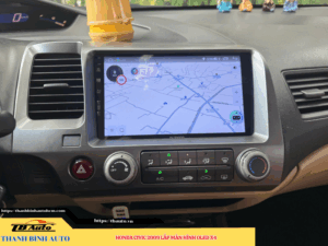 Honda Civic 2009 lên màn hình Oled X4 4 Honda Civic 2009 lên màn hình Oled X4 Thanh Bình Auto