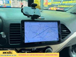 Kia Morning 2015 lên màn hình Oled X4 + Camera hành trình Thanh Bình Auto