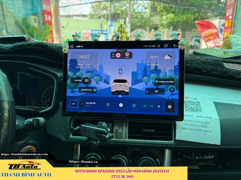 Mitsubishi Xpander 2023 lắp màn hình Zestech ZT13 2K 360 Thanh Bình Auto