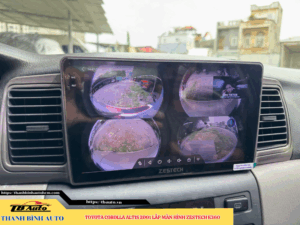 Toyota Corolla Altis 2001 gắn màn hình Zestech E360 Thanh Bình Auto