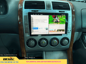 Kia Carnival 2008 lên màn hình Zestech Z18 Thanh Bình Auto