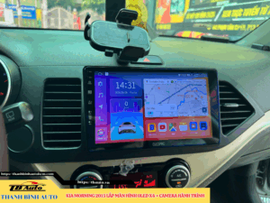 Kia Morning 2015 lên màn hình Oled X4 + Camera hành trình Thanh Bình Auto