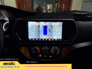 Xe tải Van Tera V6 gắn màn hình Santek X800 Cam 360 Thanh Bình Auto