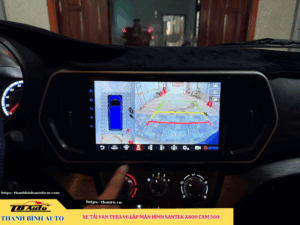 Xe tải Van Tera V6 gắn màn hình Santek X800 Cam 360 Thanh Bình Auto