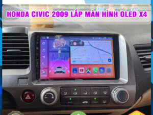 Honda Civic 2009 lên màn hình Oled X4 Thanh Bình Auto