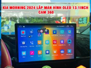 Kia Morning 2024 lên màn hình Oled 13.1 inch Cam 360 Thanh Bình Auto