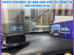 Toyota Fortuner gắn màn hình hiển thị thông tin HUD Vietmap H1AS Thanh Bình Auto