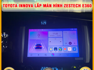 Toyota Innova gắn màn hình Zestech E360 Thanh Bình Auto