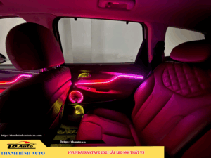 Hyundai Santafe 2021 lắp Led nội thất V5 4 Hyundai Santafe 2021 lắp Led nội thất V5 Thanh Bình Auto