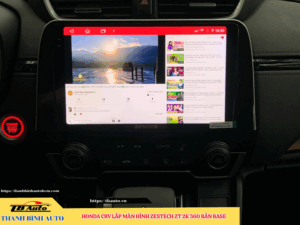 Honda CRV gắn màn hình Zestech ZT 2K 360 Bản Base Thanh Bình Auto
