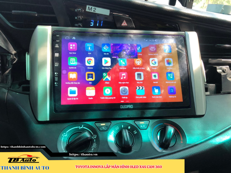 Toyota Innova gắn màn hình Oled X4S Cam 360 8 Toyota Innova gắn màn hình Oled X4S Cam 360 Thanh Bình Auto
