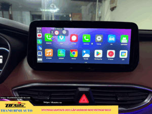 Hyundai Santafe 2021 gắn Android Box Vietmap BS10 2 Hyundai Santafe 2021 gắn Android Box Vietmap BS10 Thanh Bình Auto