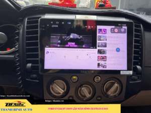 Ford Everest 2009 gắn màn hình Zestech E360 Thanh Bình Auto