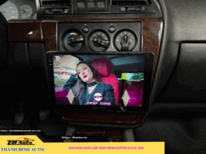 Daewoo 2001 gắn màn hình Zestech Z18 360 Thanh Bình Auto