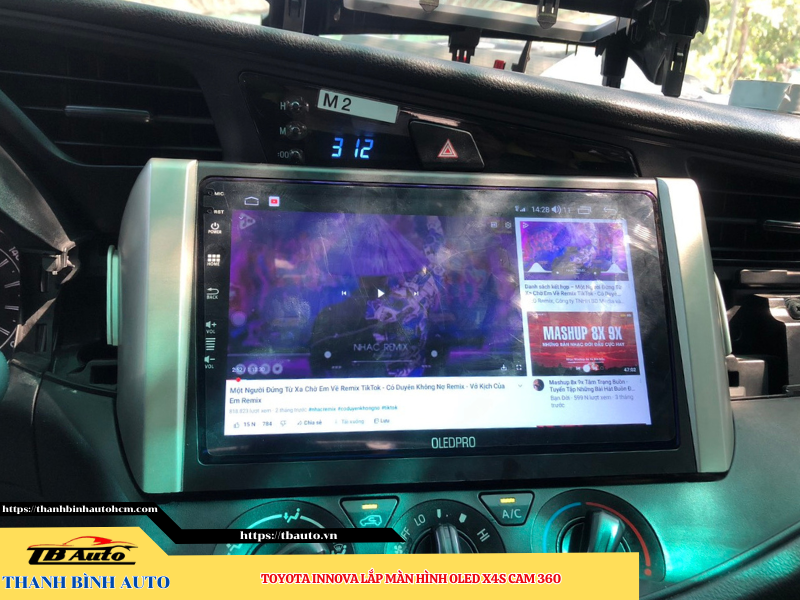 Toyota Innova gắn màn hình Oled X4S Cam 360 10 Toyota Innova gắn màn hình Oled X4S Cam 360 Thanh Bình Auto
