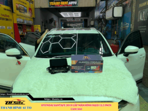 Hyundai Santafe 2019 gắn màn hình Oled 12.3 inch Cam 360 1 Hyundai Santafe 2019 gắn màn hình Oled 12.3 inch Cam 360 Thanh Bình Auto