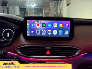 Hyundai Santafe 2021 gắn Android Box Vietmap BS10 6 Hyundai Santafe 2021 gắn Android Box Vietmap BS10 Thanh Bình Auto