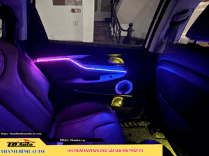 Hyundai Santafe 2021 lắp Led nội thất V5 2 Hyundai Santafe 2021 lắp Led nội thất V5 Thanh Bình Auto