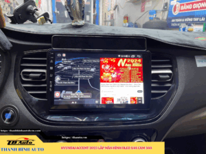 Hyundai Accent 2023 lên màn hình Oled X4S Cam 360 4 Hyundai Accent 2023 lên màn hình Oled X4S Cam 360 Thanh Bình Auto