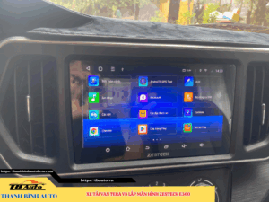 Xe tải van Tera V8 lắp màn hình Zestech E360 Thanh Bình Auto