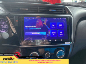 Honda City 2019 lắp màn hình Zestech E360 + Bi gầm Zestech GX301 Thanh Bình Auto