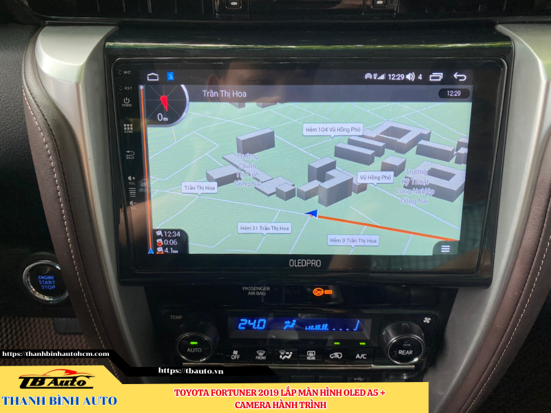 Toyota Fortuner 2019 gắn màn hình Oled A5 + Camera hành trình 14 Toyota Fortuner 2019 gắn màn hình Oled A5 + Camera hành trình Thanh Bình Auto