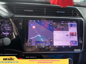 Honda City 2019 lắp màn hình Zestech E360 + Bi gầm Zestech GX301 Thanh Bình Auto