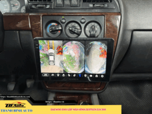 Daewoo 2001 gắn màn hình Zestech Z18 360 Thanh Bình Auto