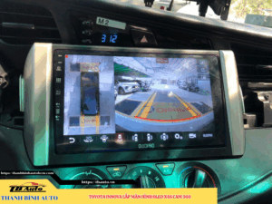 Toyota Innova gắn màn hình Oled X4S Cam 360 6 Toyota Innova gắn màn hình Oled X4S Cam 360 Thanh Bình Auto
