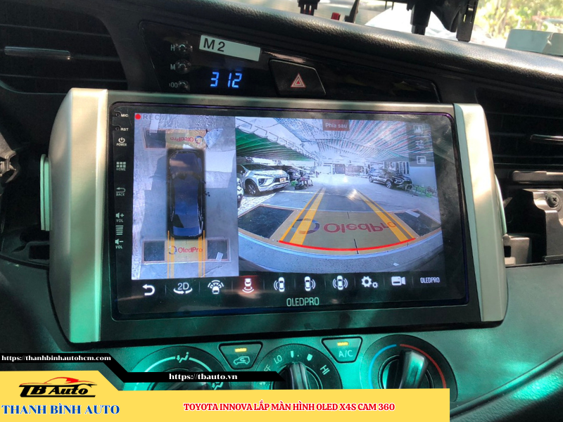Toyota Innova gắn màn hình Oled X4S Cam 360 9 Toyota Innova gắn màn hình Oled X4S Cam 360 Thanh Bình Auto