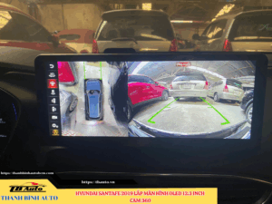 Hyundai Santafe 2019 gắn màn hình Oled 12.3 inch Cam 360 6 Hyundai Santafe 2019 gắn màn hình Oled 12.3 inch Cam 360 Thanh Bình Auto