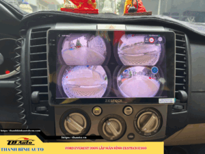 Ford Everest 2009 gắn màn hình Zestech E360 Thanh Bình Auto