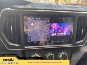 Xe tải van Tera V8 lắp màn hình Zestech E360 Thanh Bình Auto