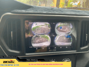 Xe tải van Tera V8 lắp màn hình Zestech E360 Thanh Bình Auto