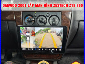 Daewoo 2001 gắn màn hình Zestech Z18 360 Thanh Bình Auto