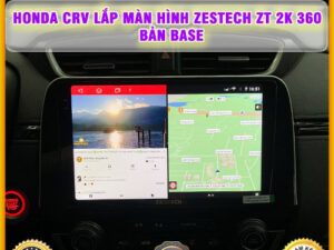 Honda CRV gắn màn hình Zestech ZT 2K 360 Bản Base Thanh Bình Auto